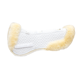 BARTL Lammfell Sattelkissen "TURNIER AIR PROFESSIONAL" natur / weiss