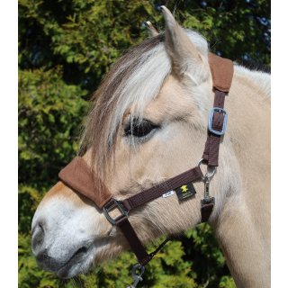 Fleece Halfter braun Pony