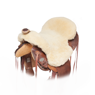 XL Western Lammell Sitzbezug "DENVER" Natur